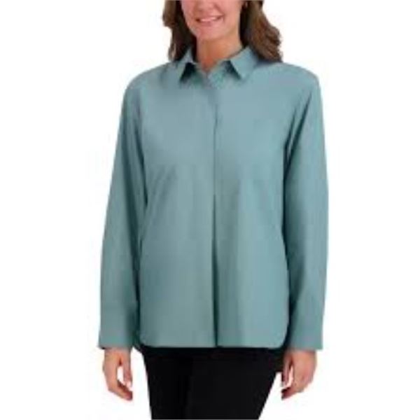 NEW FRENCH CONNECTION BUTTON UP HENLEY SHIRT XL