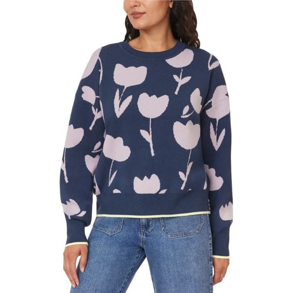 NEW SCOTCH AND SODA AMSTERDAM FLOWER SWEATER LRG