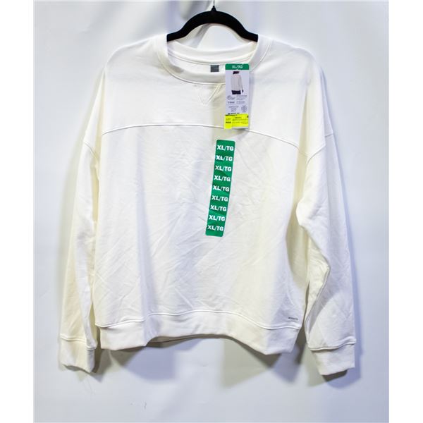 NEW MONDETTA ACTIVEWEAR LONG SLEEVE SHIRT WHITE XL
