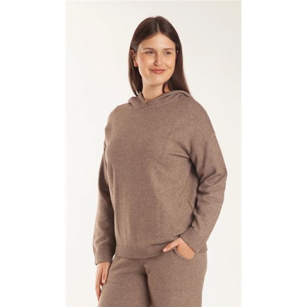 NEW LAZYPANTS V NECK HOODED SWEATSHIRT SIZE SMALL