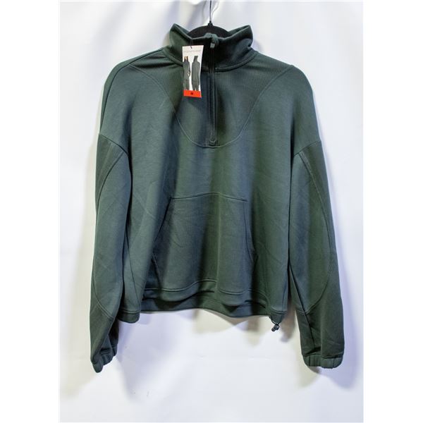 NEW SPYDER WOMEN'S RIBBED QUART-ZIP PULLOVER MED