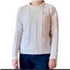 Image 1 : NEW KERSH CABLE KNIT CREWNECK SWEATER WHITE MED