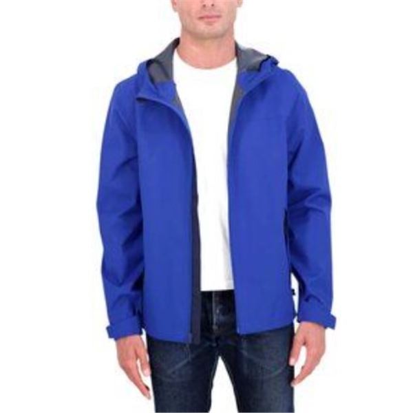 NEW NAUTICA MEN'S BLUE SHELL RAIN JACKET SIZE MED