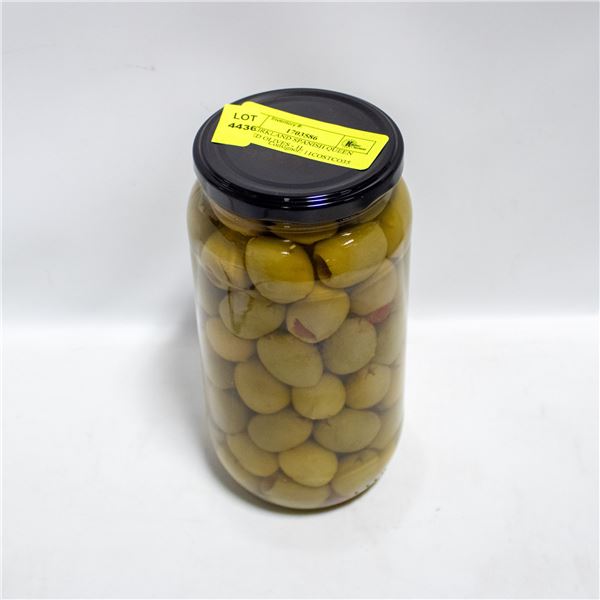 NEW KIRKLAND SPANISH QUEEN STUFFED OLIVES - 1L