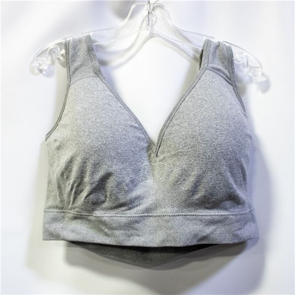 PUMA WOMENS SEAMLESS SPORTS BRA GREY SIZE XXLARGE