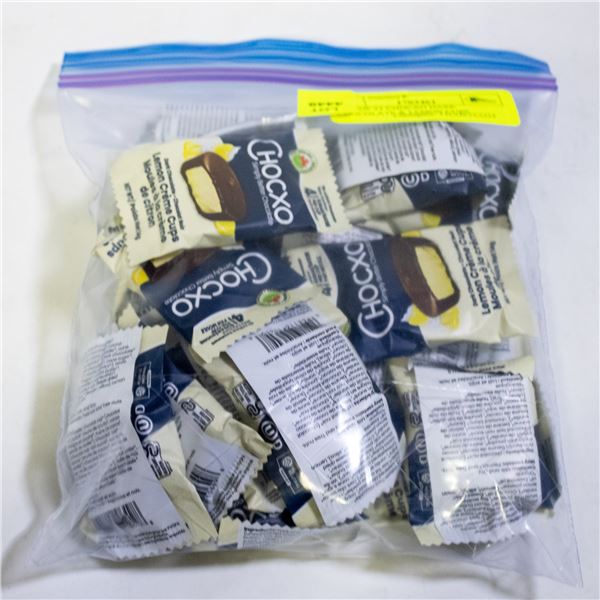 BAG OF 21 CHOCXO DARK CHOCOLATE & LEMON CUPS
