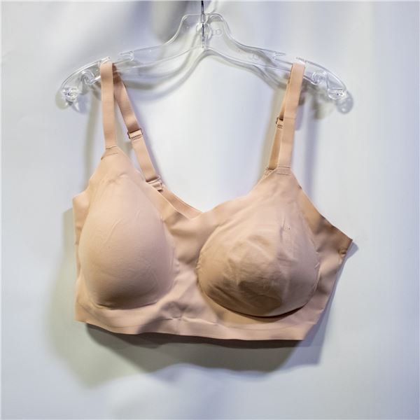 HALSTON WOMENS SEAMLESS BRA NUDE COLOR SIZE XLARGE