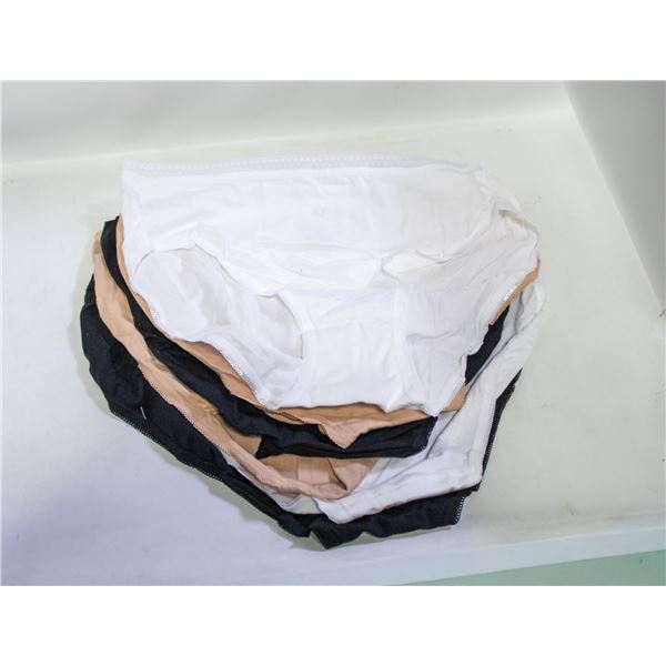 6 PK OF NATORI WOMENS HI-CUT BRIEF UNDERWEAR SZ M