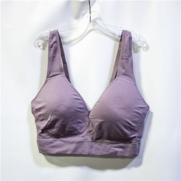 PUMA WOMENS SEAMLESS SPORTS BRA PURPLE SIZE XXL