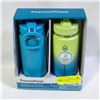 Image 1 : 2 PK OF THERMO FLASK INSULATED WATER BOTTLES