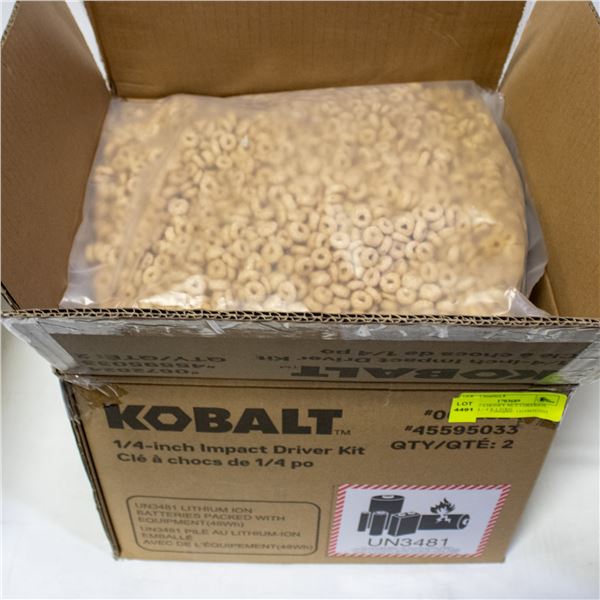BOX OF 4 HONEY NUT CHEERIOS CEREAL - 4 X 1.51KG