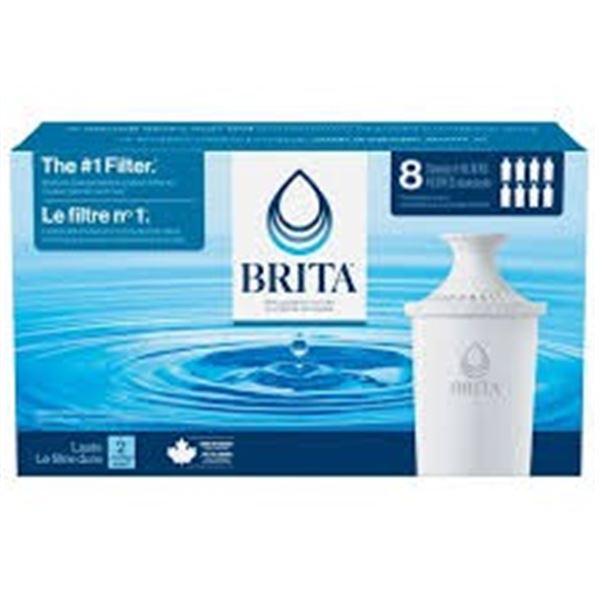 NEW 8 PACK OF BRITA STANDARD REPLACEMENT FILTERS