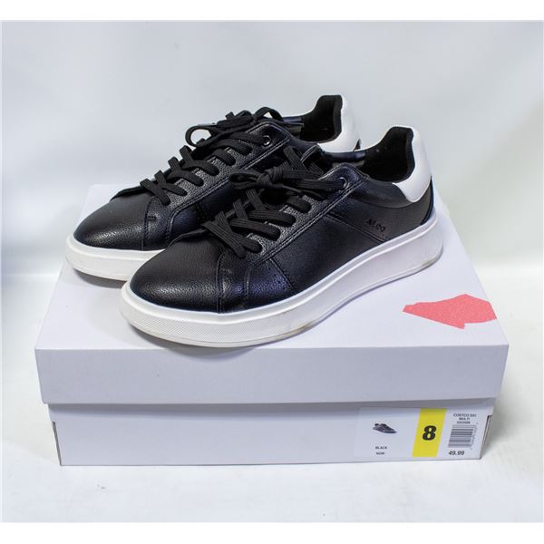 ALDO MENS COURT SHOE BLACK & WHITE SIZE 8