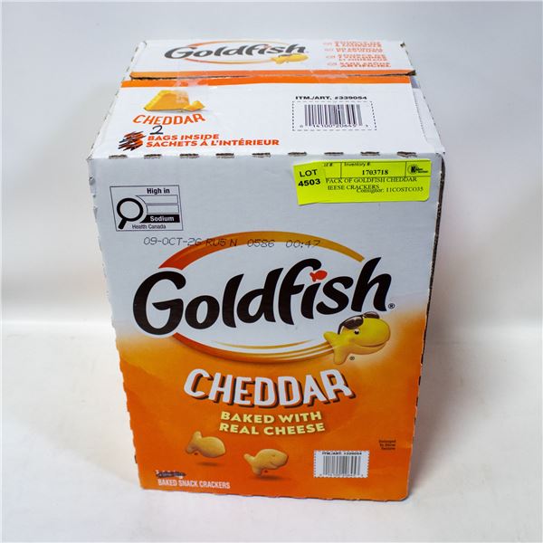 2 PACK OF GOLDFISH CHEDDAR CHEESE CRACKERS