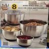 Image 1 : 6 PIECE MIU STAINLESS STEEL MIXING BOWLS WITH LIDS
