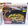 Image 1 : TRAMONTINA PRE-SEASONED CARBON STEEL WOK