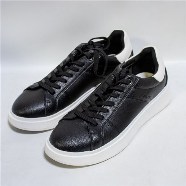 ALDO MENS COURT SHOE BLACK & WHITE SIZE 7