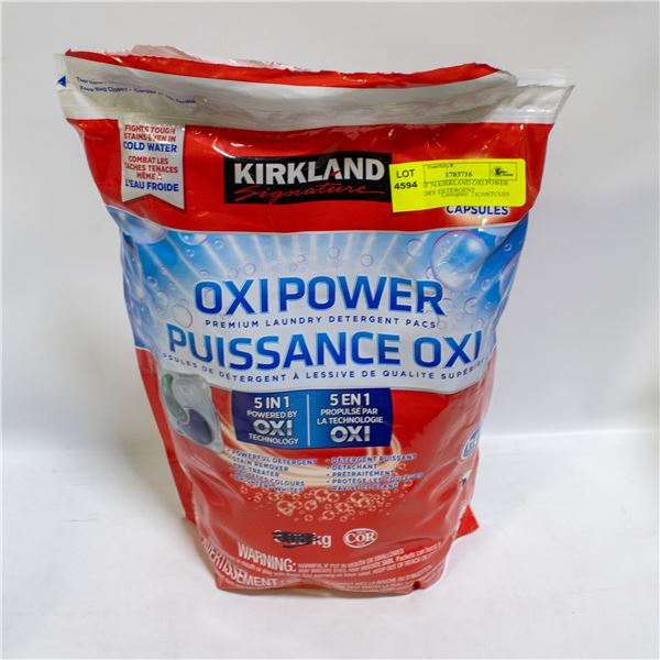 BAG OF 74 KIRKLAND OXI POWER LAUNDRY DETERGENT