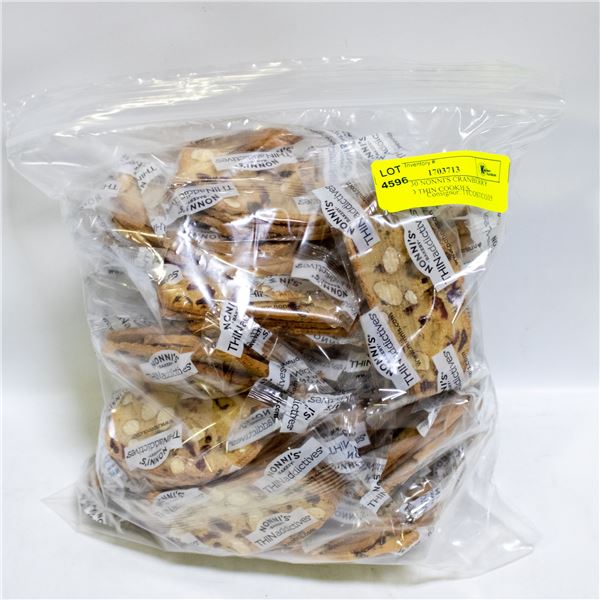 BAG OF 30 NONNI'S CRANBERRY ALMOND THIN COOKIES