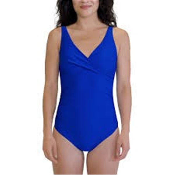 NEW ROOTS WOMENS SWIMSUIT BLUE SIZE 8