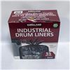 Image 1 : KIRKLAND INDUSTRIAL DRUM LINERS BLACK 55G BAGS