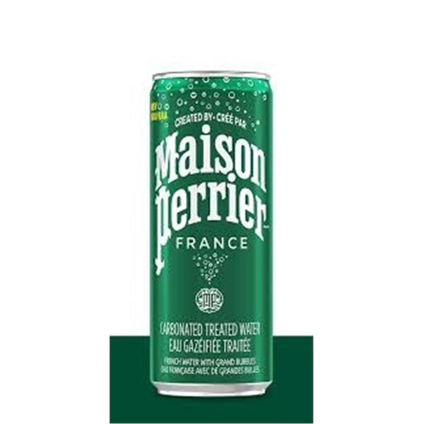BOX OF 16 MAISON PERRIER SPARKLING TREATED WATER