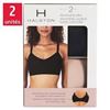 Image 1 : NEW 2 PK OF HALSTON WOMENS SEAMLESS BRAS SIZE LG
