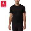 Image 1 : NEW 4 PK OF 32 DEGREE MENS T-SHIRTS BLACK SIZE XXL