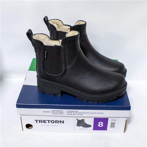 TRETORN WOMENS WATERPROOF LINED BOOTS SIZE 8