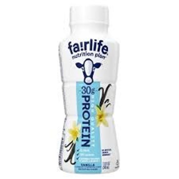 BOX OF 11 FAIRLIFE PROTEIN VANILLA MILK DRINKS
