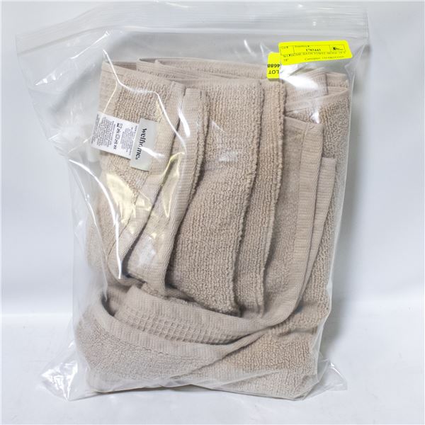 WELHOME BATH TOWEL BEIGE 29 X 58"