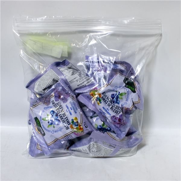 BAG OF 9 INNO FOODS WHITE CHOCOLATE BLUEBERRY