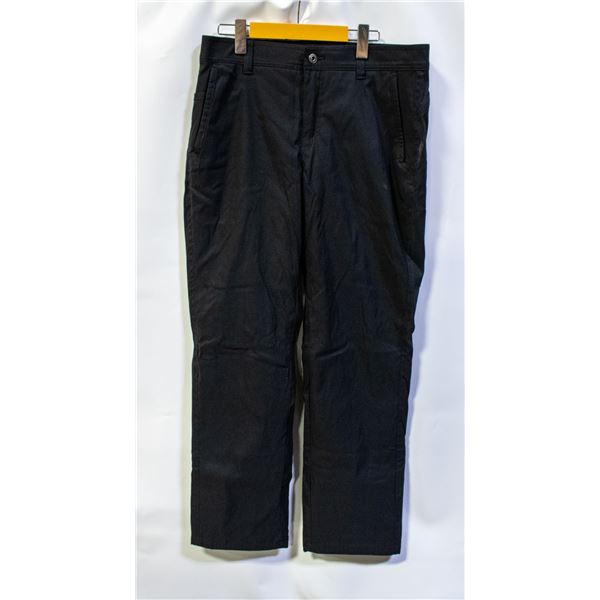 EDDIE BAUER MENS LINED PANTS BLACK SIZE 32X32