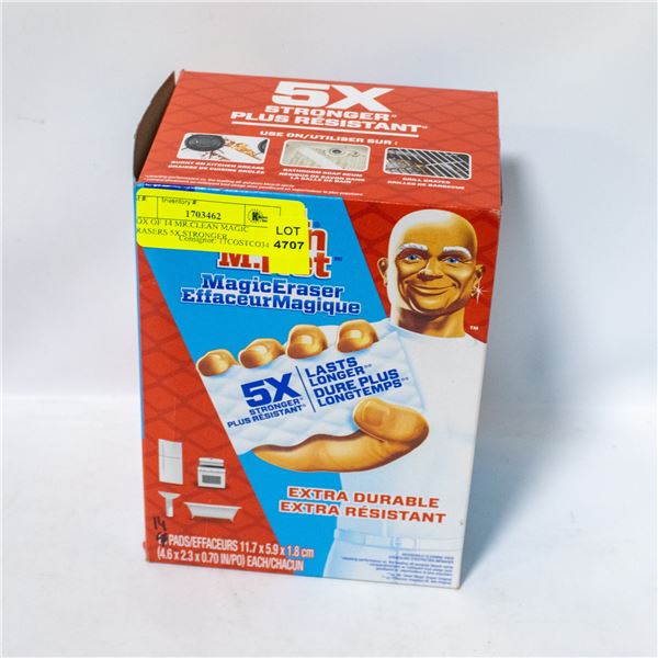 BOX OF 14 MR.CLEAN MAGIC ERASERS 5X STRONGER
