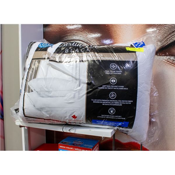 2 PK OF BEAUTYREST QUILTED COOLING PILLOWS QUEEN