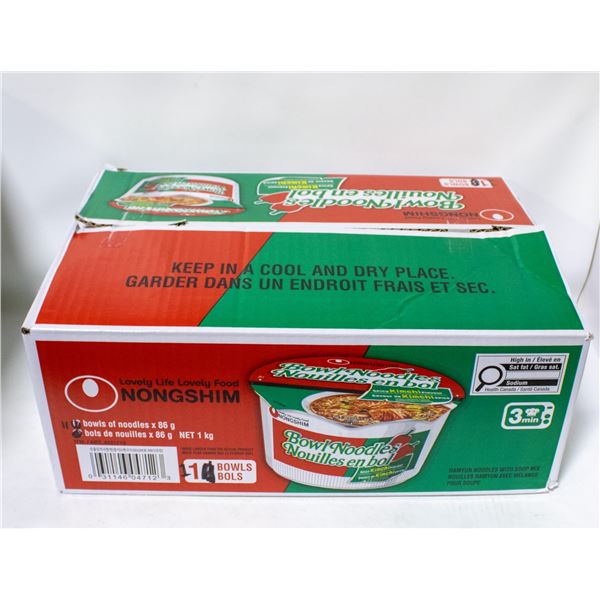 11 PACK OF NONGSHIM BOWL NOODLES SPICY KIMCHI