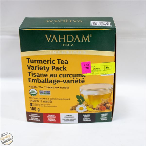 VAHDAM TURMERIC TEA BAGS VARIETY PACK