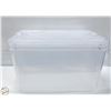 Image 1 : 2 PK OF GREENMADE CLEAR STORAGE BINS WITH LOCKING