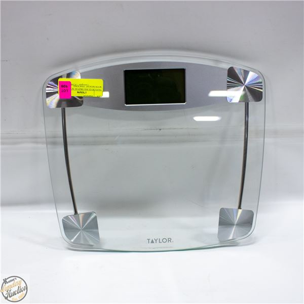 TAYLOR GLASS DIGITAL SCALE WITH WEIGHT TRACKING
