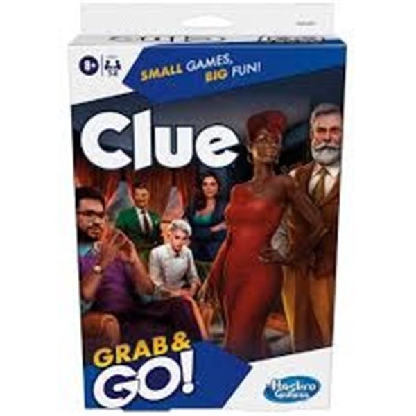 HASBRO CLUE GRAB & GO MYSTERY GAME
