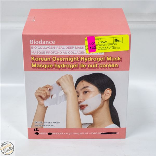 BOX OF 12 BIODANCE KOREAN OVERNIGHT HYDROGEL FACE