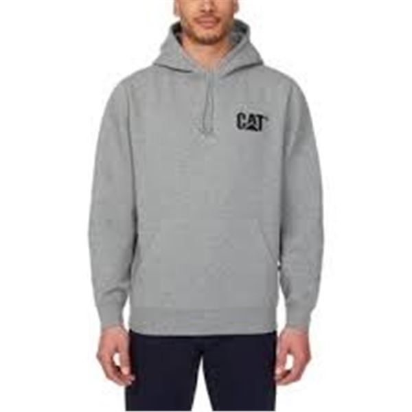 NEW CAT MENS PULLOVER HOODIE GREY SIZE XXLARGE