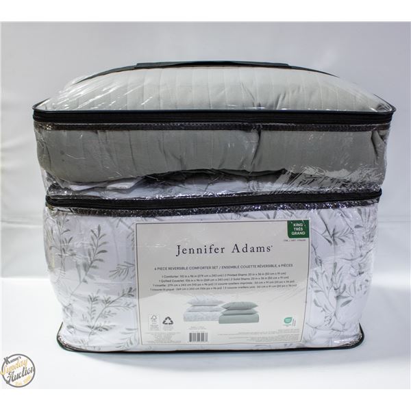 6 PIECE JENNIFER ADAMS COMFORTER SET KING SIZE