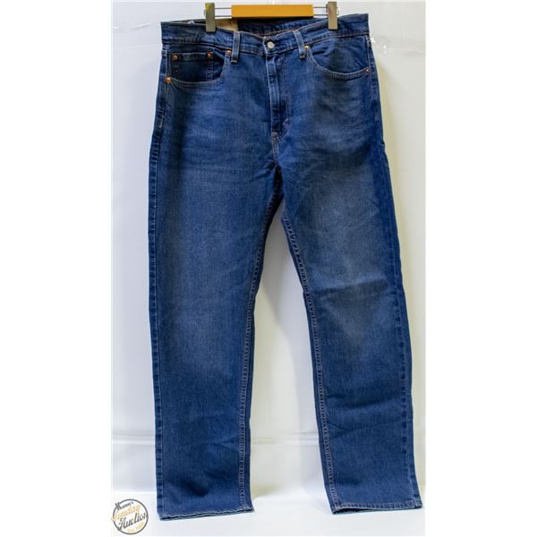 LEVI'S MENS 505 STRAIGHT JEANS BLUE SIZE 36 X 34