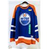 Image 1 : NEW NHL EDMONTON OILERS JERSEY BLUE SIZE XLARGE