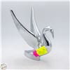 Image 1 : VINTAGE CHROMED SWAN HOOD ORNAMENT H.D. CAST METAL