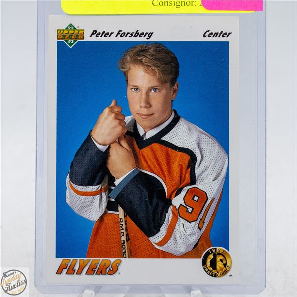 PETER FORSBERG ROOKIE CARD UPPERDECK