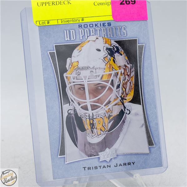 TRISTAN JARRY ROOKIE CARD UPPERDECK