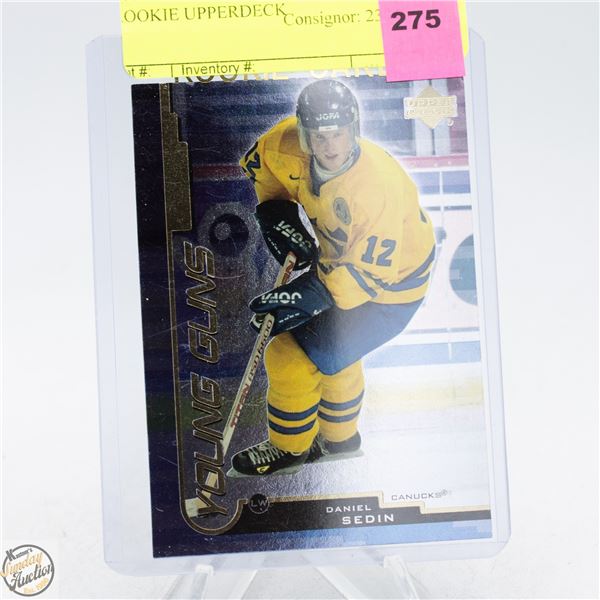 DANIEL SEDIN YOUNG GUNS ROOKIE UPPERDECK