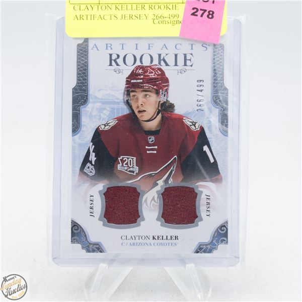 CLAYTON KELLER ROOKIE ARTIFACTS JERSEY 266/499